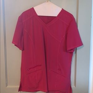 Large Pink Scrub Top